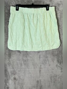 Disney Mint Green Embroidered Mini Skirt